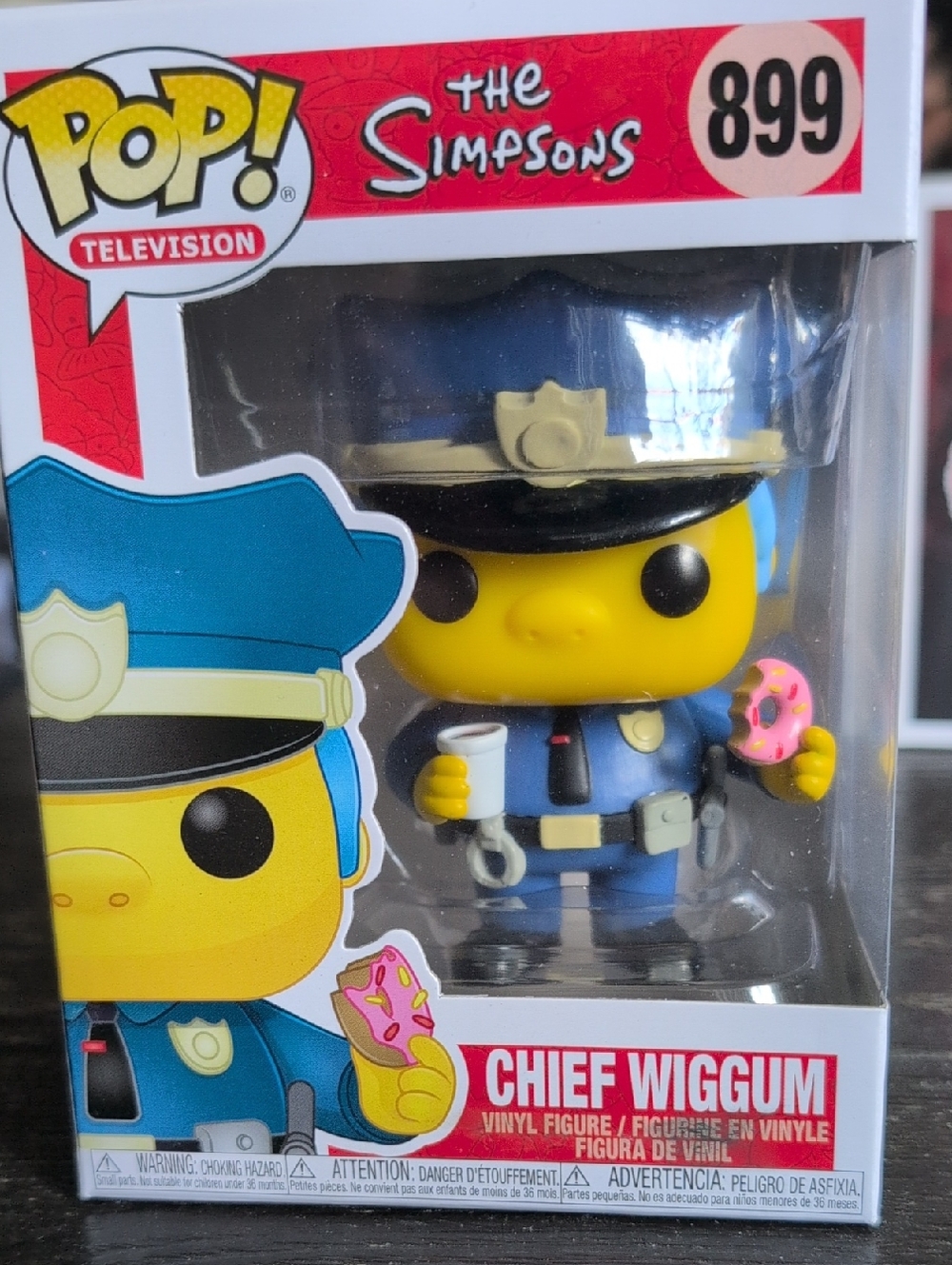 Funko Chief Wiggum Pop! Vinyl Figure - Yellow, Blue, Black